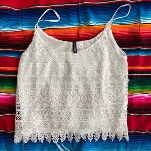 White Lace Tank
